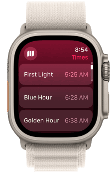 Alpenglow for Apple Watch Times