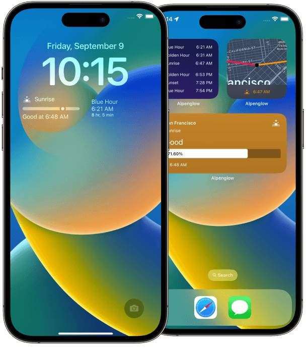 Alpenglow Widgets