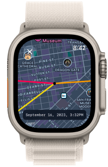 Mapa de Alpenglow para Apple Watch