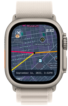 Alpenglow for Apple Watch Map