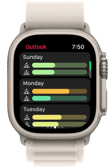 Alpenglow for Apple Watch Outlook