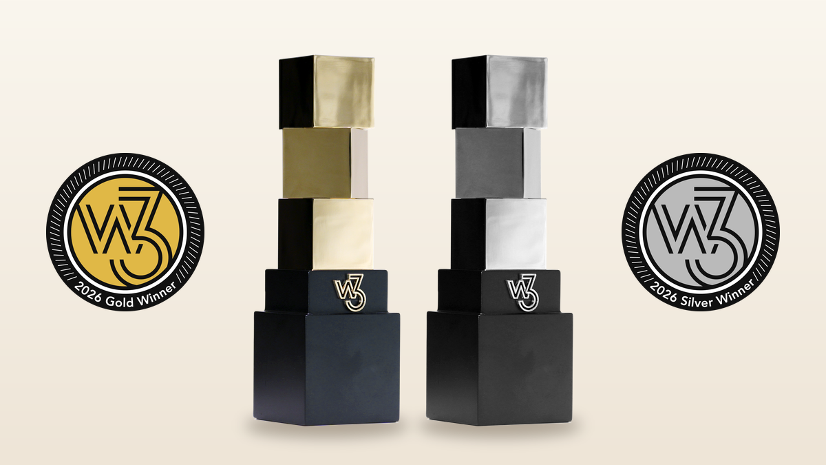 Alpenglow wins Gold and Silver at the 2026 w3 Awards