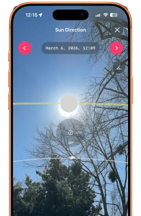 Alpenglow Sun Direction Map