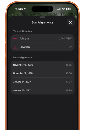Alpenglow Sun Alignment Tool